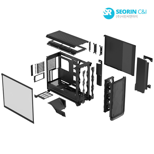 [서린공식] Fractal Design Meshify 3 XL 강화유리 블랙
