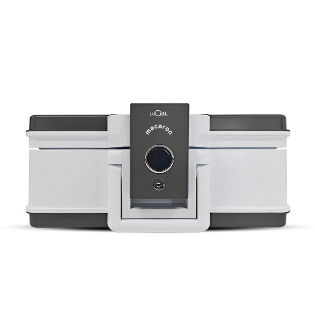 [2025 신제품] 루셀 마카롱 가정용 미니 금고 (그레이)