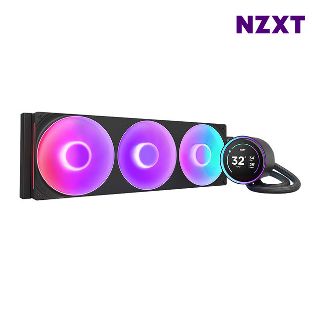 NZXT KRAKEN ELITE V2 420 RGB 블랙 CPU쿨러 수냉쿨러