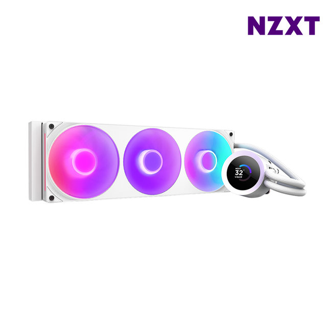 NZXT KRAKEN PLUS 360 RGB 화이트 CPU쿨러 수냉쿨러