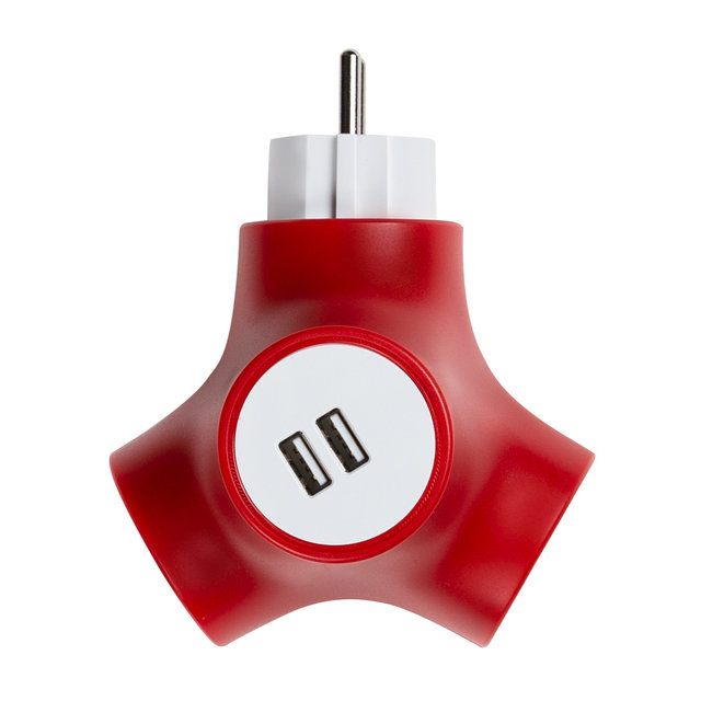 테트라포드 오리지널 2구 USB 02SU2-RD
