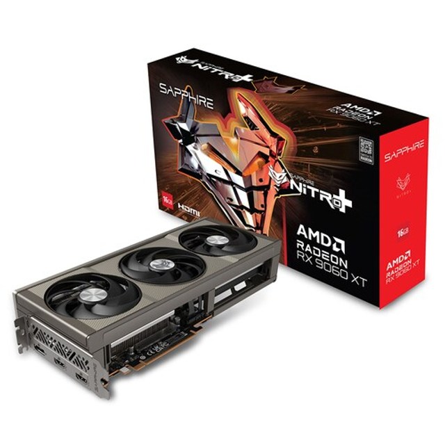 [이엠텍 공식] SAPPHIRE 라데온 RX 9060 XT NITRO+ OC D6 16GB