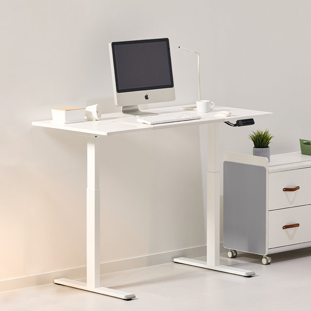 롱코 듀얼모터 모션데스크 높이조절 스탠딩 전동책상 1400x600