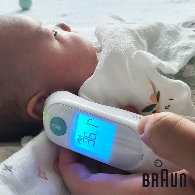 브라운체온계 귀체온계 기본형 IRT-6030 신생아사용가능 필터21개 배터리 포함