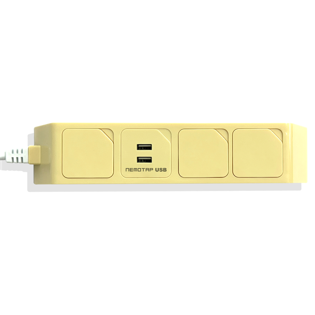 네모탭 일반3구 파스텔 컬러 고속충전 C타입 USB 멀티탭 1.5m