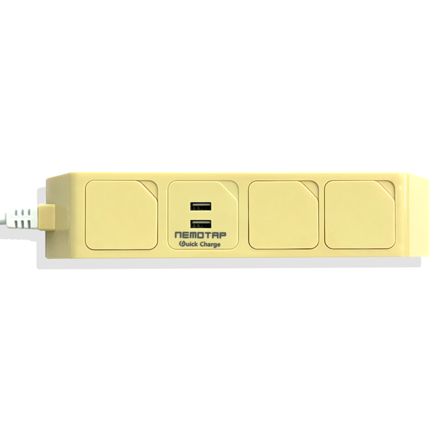 네모탭 일반3구 파스텔 컬러 고속충전 C타입 USB 멀티탭 1.5m