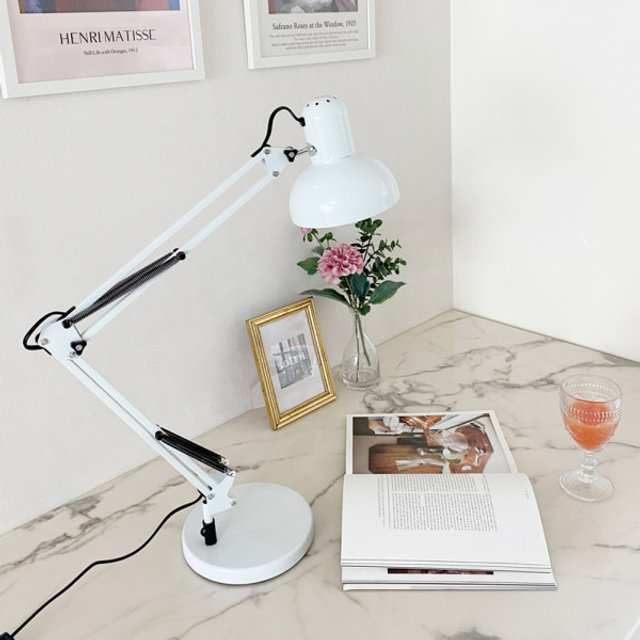 [전구증정] 책상 스탠드조명 독서등 LED 공부스탠드 집게