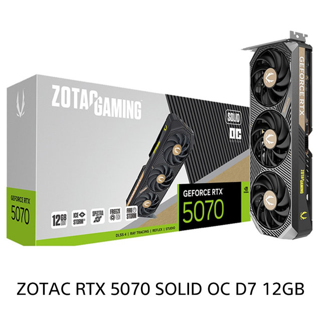 ZOTAC GAMING 지포스 RTX 5070 그래픽카드 SOLID OC D7 12GB