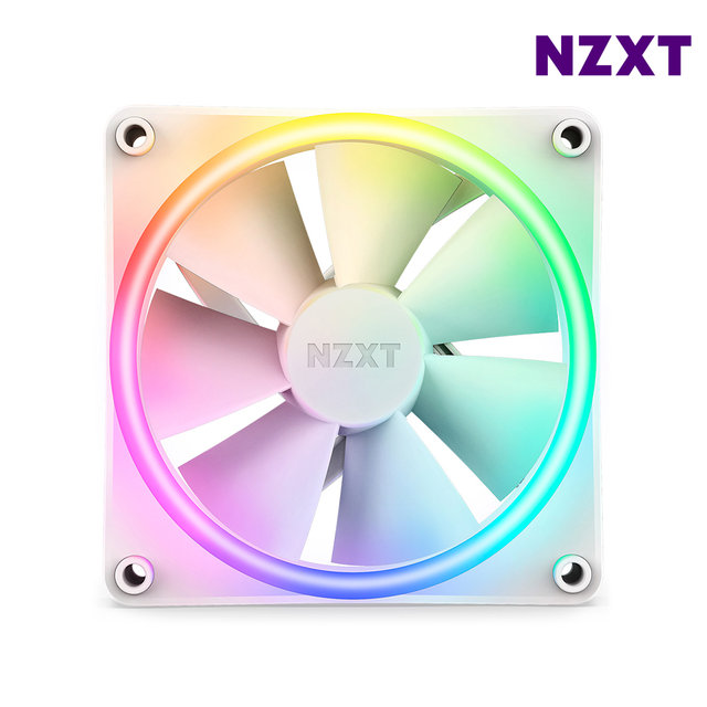 NZXT F120 RGB DUO 화이트 시스템팬 쿨링팬