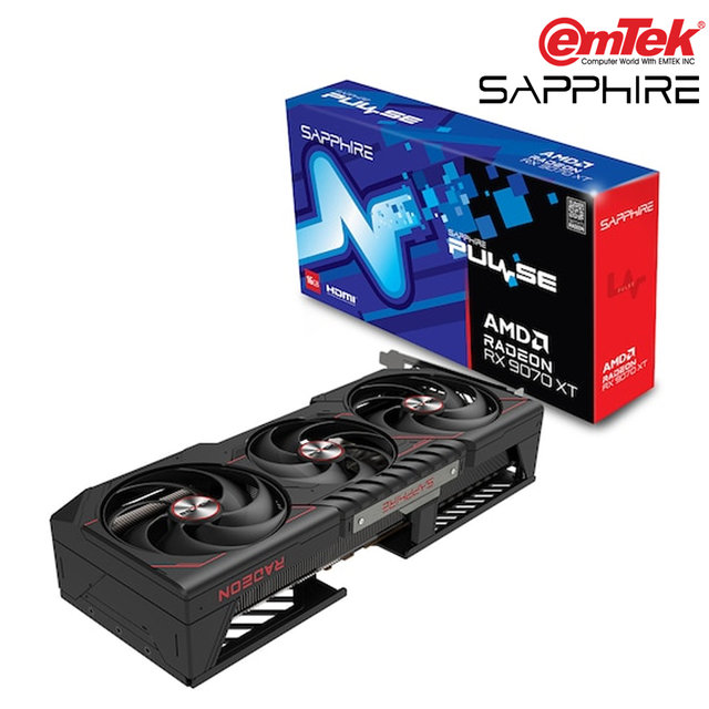 SAPPHIRE 라데온 RX 9070 XT PULSE D6 16GB 그래픽카드 VGA