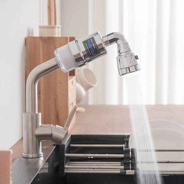 워터웰 요리수 필터 자바라 타입 핸디형 염소 녹물제거