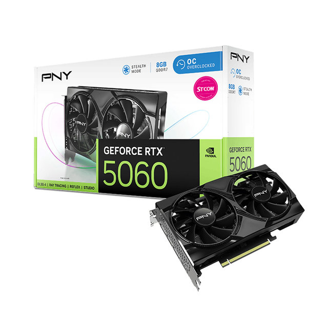PNY 지포스 RTX 5060 OC D7 8GB Dual Fan STCOM 그래픽카드