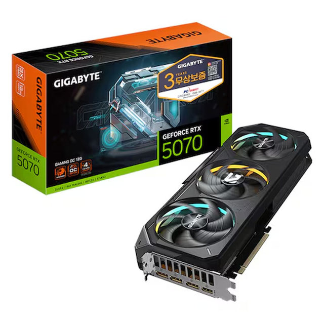 GIGABYTE 지포스 RTX 5070 GAMING OC D7 12GB 피씨디렉트./