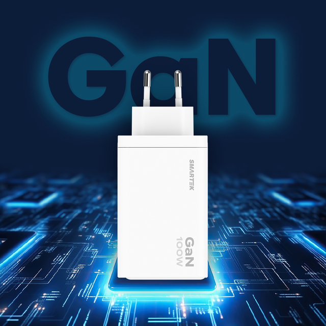 [스마텍] [본사] 강력 GAN 100W PD PPS 3포트 초고속충전기 I 노트북 충전 STQC-GAN100