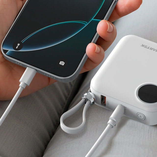 [스마텍] [본사] 올인원 팬시 초미니 4대 동시충전 보조배터리 I 키링 스트랩 STPB-FB1