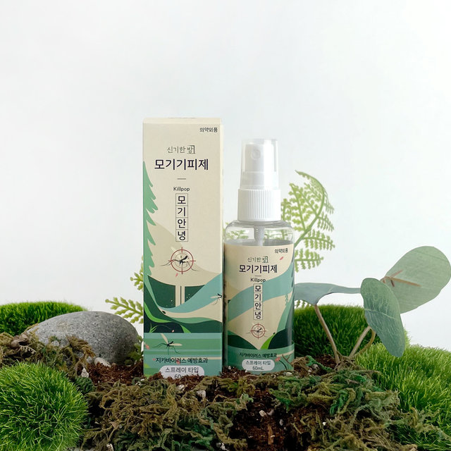 모기안녕 신기한방 모기기피제 60ml 퇴치제 기피스프레이 퇴치법 지카바이러스예방 신기패