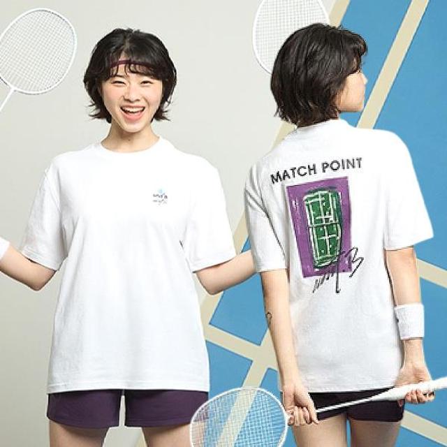 유닛비 남성 여성 반팔 티셔츠 데일리 오버핏 BE-2501-T04