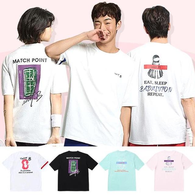 유닛비 남성 여성 반팔 티셔츠 데일리 오버핏 BE-2501-T04