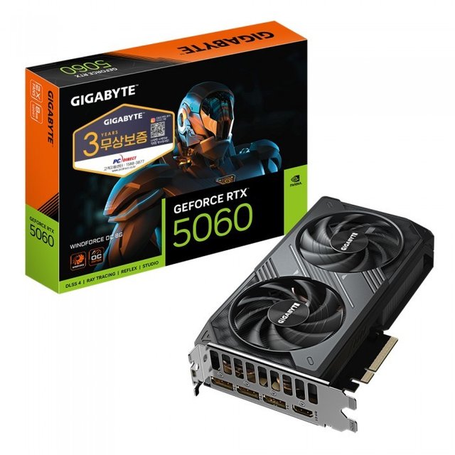 GIGABYTE 지포스 RTX 5060 WINDFORCE OC D7 8GB 피씨디렉트S