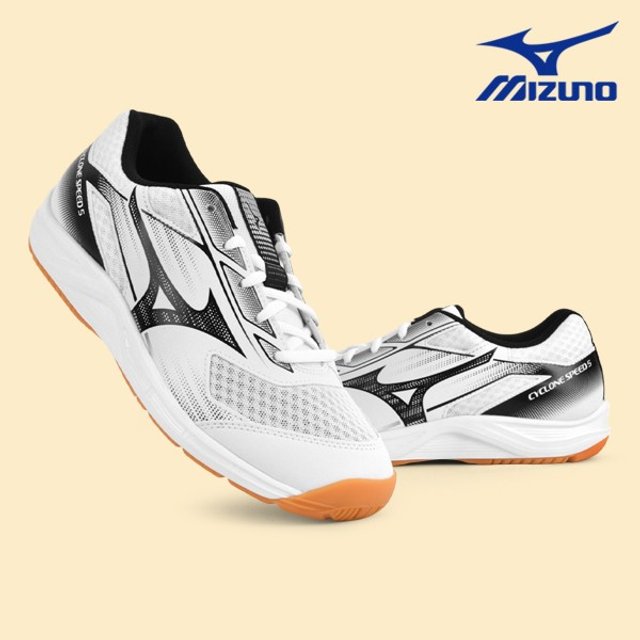 미즈노 배드민턴화 체대입시화 사이클론 스피드 5 화이트 블