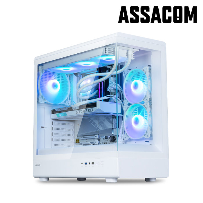 아싸컴 AMD 9800X3D+RX9070XT 16G+32GB+1TB 화이트 조립PC 게이밍컴퓨터