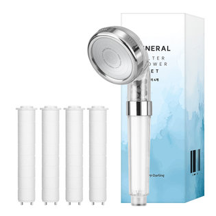 해피달링 미네랄필터 샤워기 + 4개