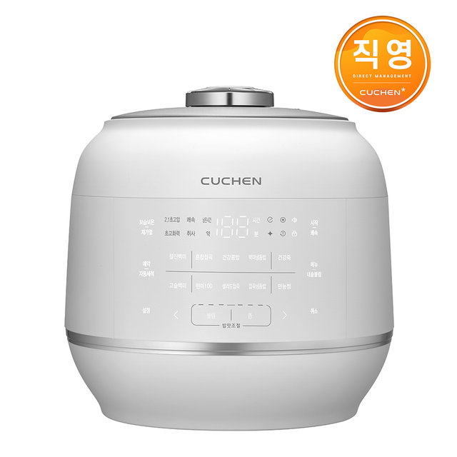 쿠첸 121+ 6인용 올스텐 IH전기압력밥솥 화이트 CRT-RPS0691W