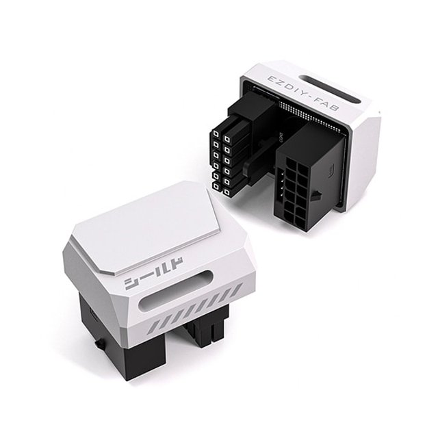 EZDIY-FAB SHIELD 12V-2X6 STD 180도 어댑터 (화이트)