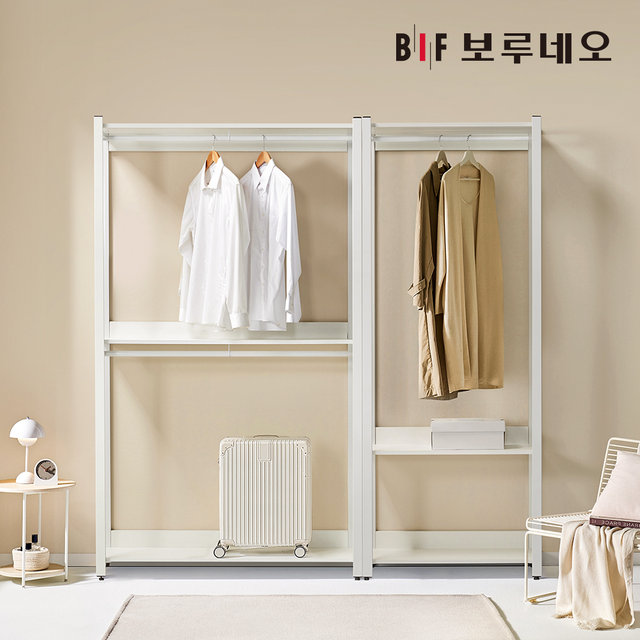 아이든 시스템 행거 철제 드레스룸 2000 E 옷행거 세트