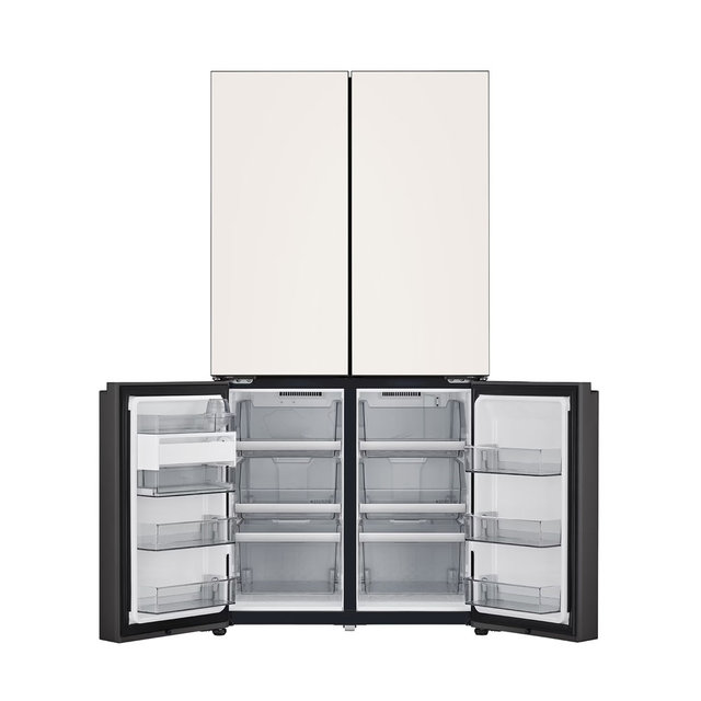LG 디오스 AI 오브제컬렉션 더블매직스페이스 4도어 냉장고 M876GBB232.AKOR [871L,베이지] 