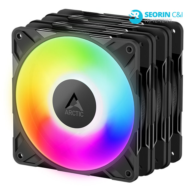 [서린공식] ARCTIC P12 Pro ARGB 블랙 3팩