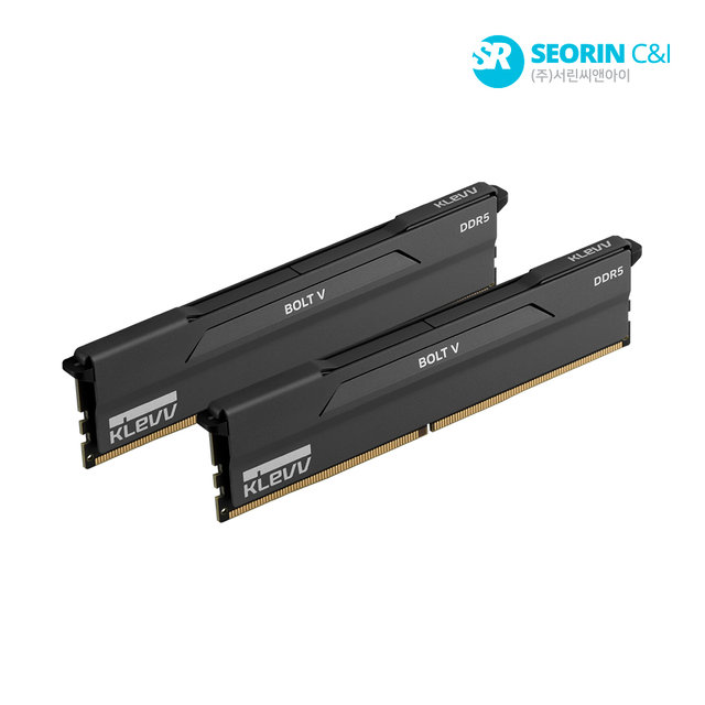 [서린공식] 에센코어 클레브 DDR5-6000 CL30 BOLT V 블랙 패키지 서린 (64GB(32Gx2)