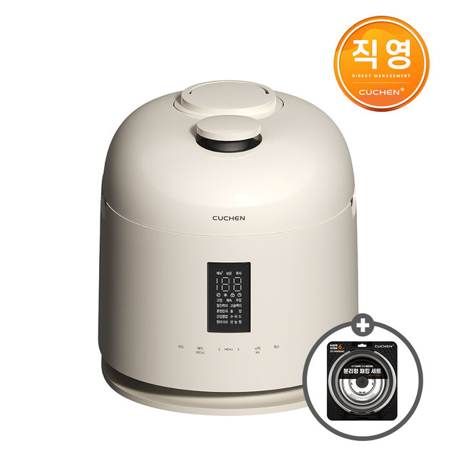 [패킹+냉동밥보관용기 증정] 쿠첸 123 6인용 풀스테인리스 듀얼프레셔  IH압력밥솥 CRT-XPD0680SEGI