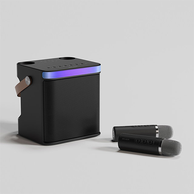 [비밀특가] 아이리버 홈파티 휴대용 듀얼마이크 노래방 스피커 BTS-805