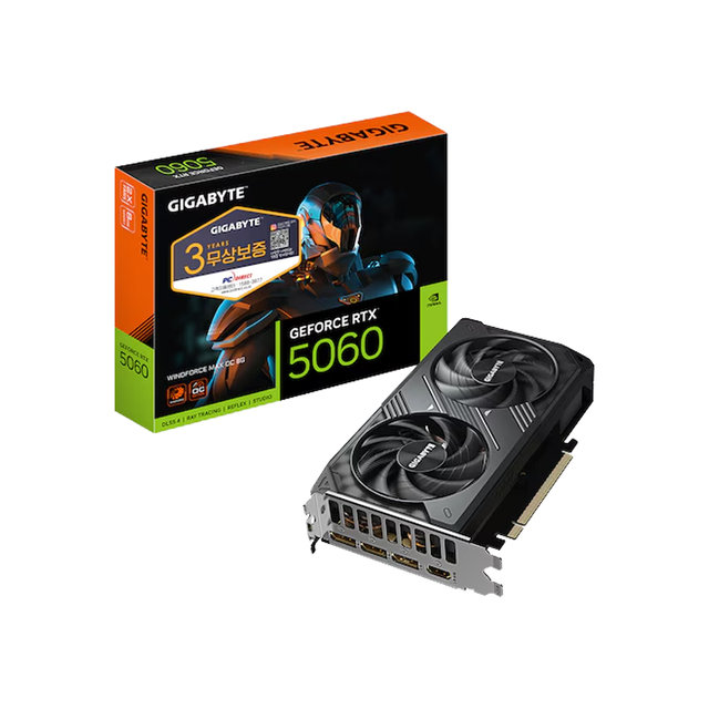 GIGABYTE 지포스 RTX 5060 WINDFORCE MAX OC D7 8GB 피씨디렉트./