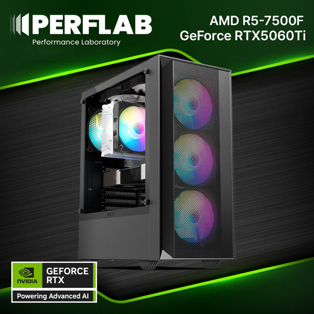 라이젠5 7500F RTX 5060Ti 8GB 16GB 500GB 게이밍 컴퓨터 데스크탑 조립 PC