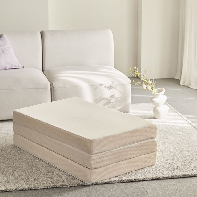 [비밀특가] 바스포르 머쉬 3단 접이식 메모리폼 매트리스 수면 바닥 토퍼 11cm SS