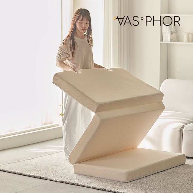 [비밀특가] 바스포르 머쉬 3단 접이식 메모리폼 매트리스 수면 바닥 토퍼 11cm SS