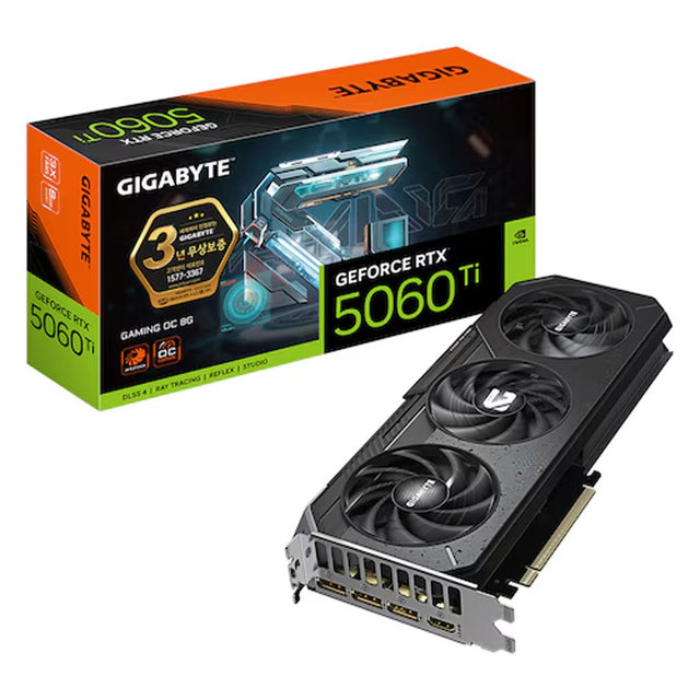 GIGABYTE 지포스 RTX 5060 Ti GAMING OC D7 8GB 제이씨현.*