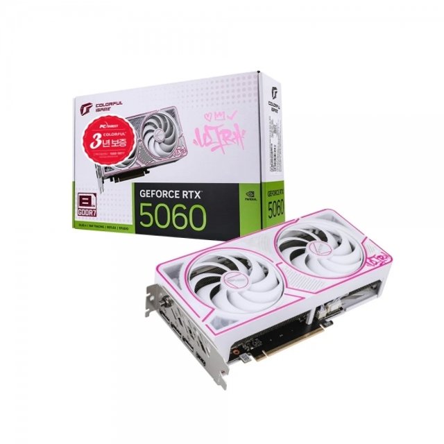 COLORFUL 지포스 RTX 5060 ULTRA DUO OC White D7 8GB 피씨디렉트/Ms