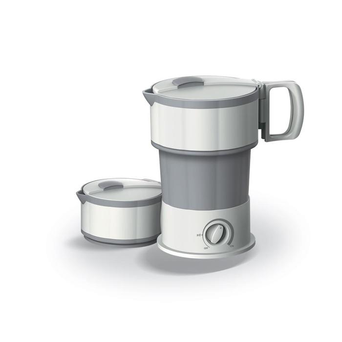 [중고] 도무스 최상급 트래블 폴딩포트 DK-3632SR 크림플라워/ 0.6L/접이식