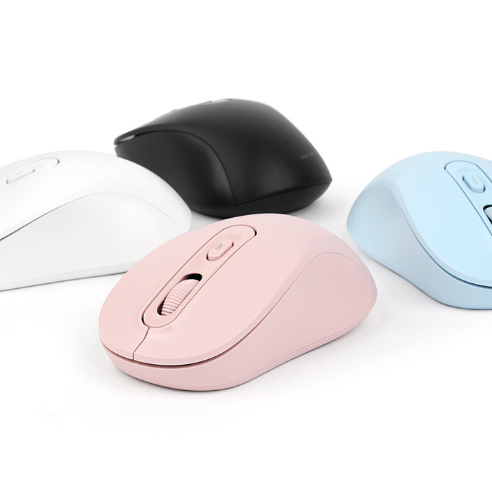 스마텍 본사 듀얼 무소음 무선 블루투스 마우스 I 리시버 연결 STM-BT1200