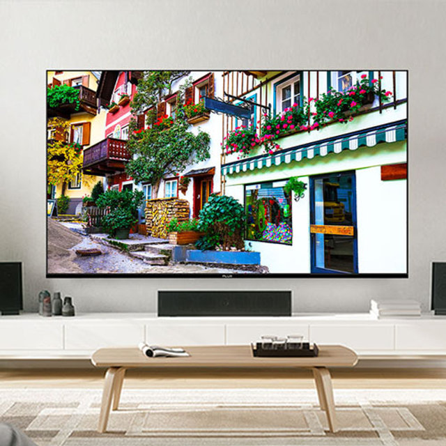[5년무상AS]플럭스 126cm(50인치) QLED TV PLX-TV50QLBK (각도조절형)
