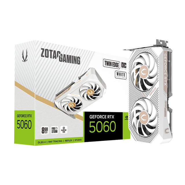 ZOTAC GAMING 지포스 RTX 5060 Twin Edge OC White D7 8GB 그래픽카드