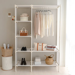 [비밀특가] 철제 무볼트 드레스룸 조립식 시스템 멀티 행거