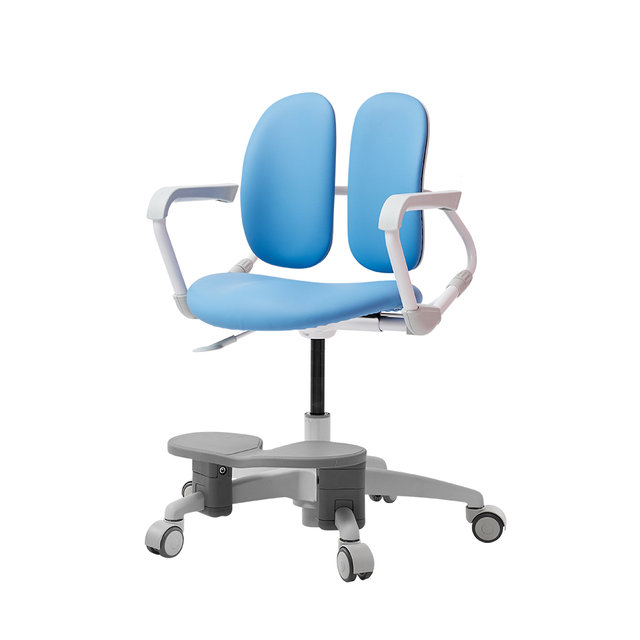 [비밀특가] 듀오백 밀키 초등학생 어린이 의자(발받침+일반캐스터)