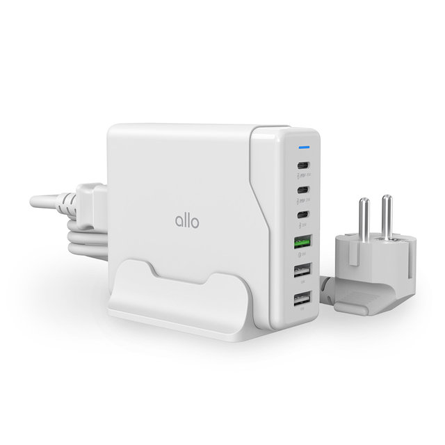 [비노출특가] 알로코리아 100W GaN 접지형 6포트 PD C타입 초고속 멀티 충전기