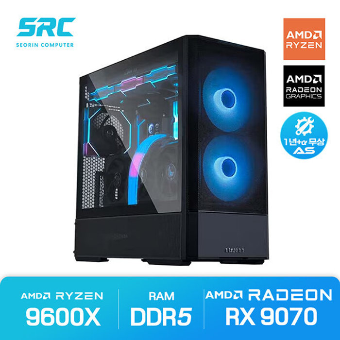 서린컴퓨터 7400F RX9070 16GB RAM 32GB 리안리 LANCOOL 207 블랙 조립PC