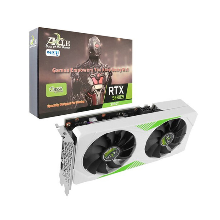 액슬 AXLE 액슬 지포스 RTX 3060 Ti D6 8GB White 에즈윈