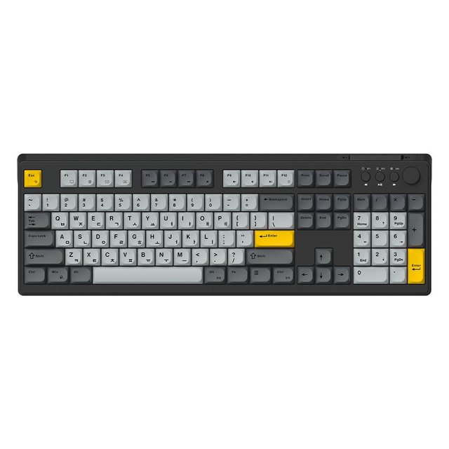 GK104 OfficeMaster 3모드 저소음 멤브레인 키보드 (스페이스블랙)